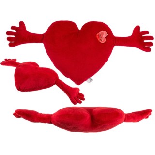 Corazón Rojo de Peluche con Brazos 70 cm – Gran Regalo Romántico
