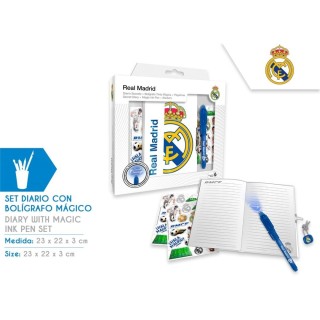 Diario Real Madrid con Bolígrafo Mágico | Fan Oficial