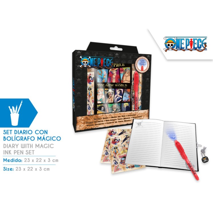 Diario One Piece con Bolígrafo Mágico | Anime y Manga