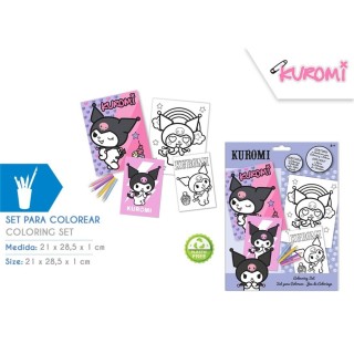 Set de Colores con Notebook Kuromi | Papelería Creativa