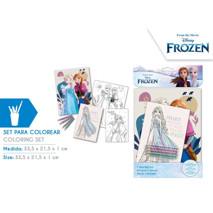 Set de Colorear con Notebook Frozen | Papelería Infantil