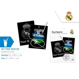 Set de Scratch Art Real Madrid | Creatividad y Fútbol