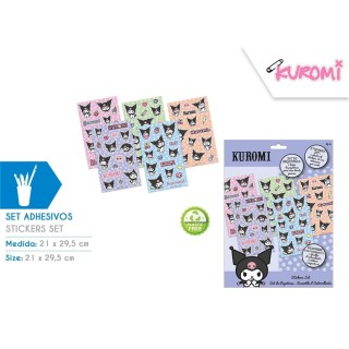 Set de Stickers Kuromi | Papelería Creativa