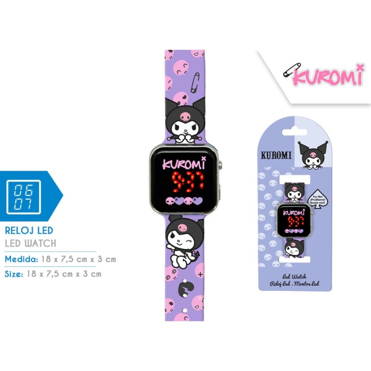 Reloj LED Kuromi | Accesorio Infantil