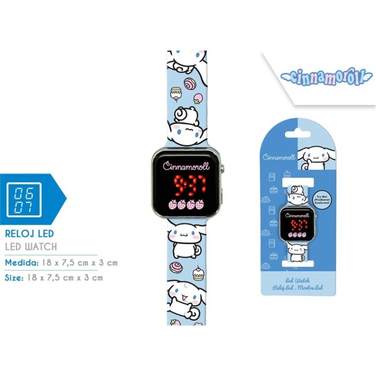 Reloj LED Cinnamoroll | Accesorio Infantil