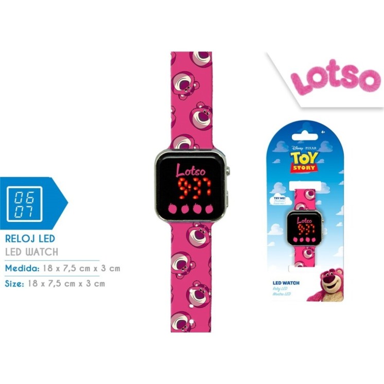 Reloj LED Lotso – Hora divertida con estilo Disney
