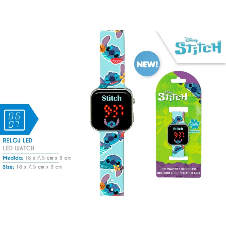 Reloj LED Stitch – Hora divertida con estilo Disney