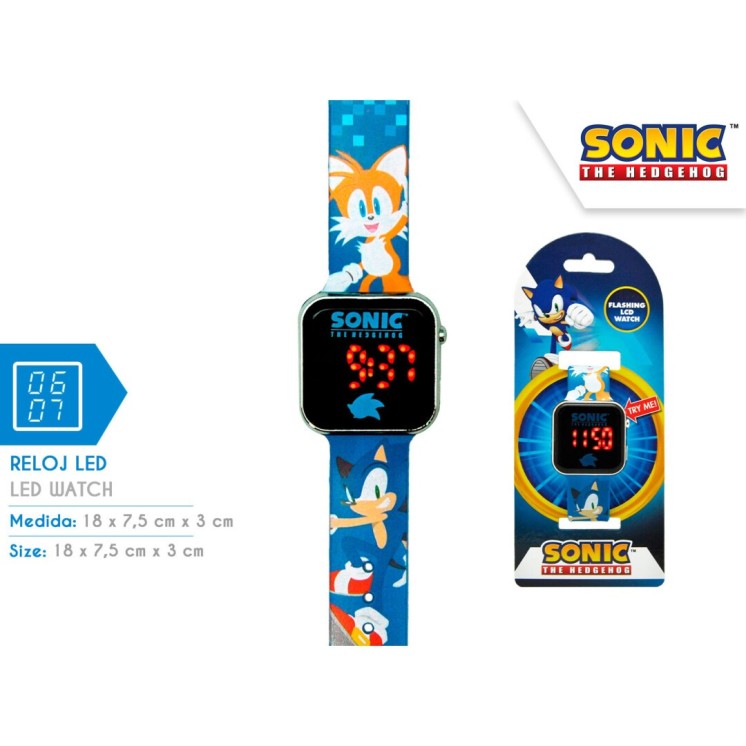 Reloj LED Sonic – Velocidad y estilo en tu escritorio