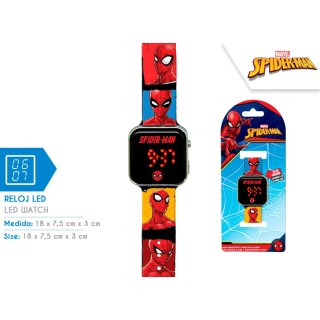 Reloj LED Spider-Man – Hora con acción y estilo Marvel