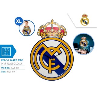 Reloj de Pared MDF Real Madrid para Fans del Fútbol