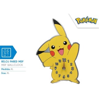 Reloj de Pared Metálico Pikachu Pokémon Decorativo