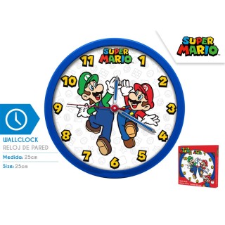 Reloj de Pared Super Mario Decorativo Gamer
