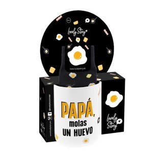 Pack Taza y Calcetines Papá, Molas un Huevo en La Orotava