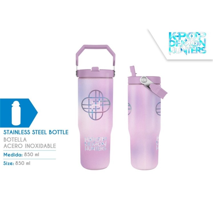 Cantimplora Acero Inoxidable 850ml K-Pop Demon Hunters | Globos al Aire