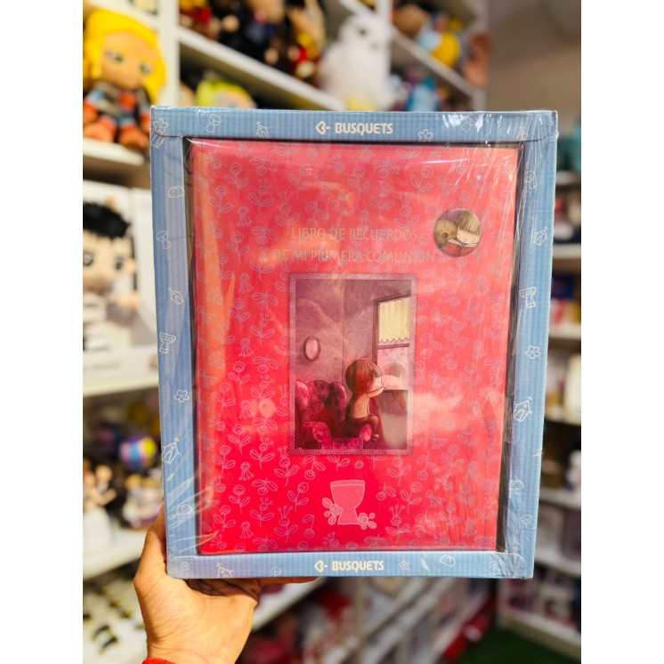 Libro de Firmas Comunión Fucsia | Recuerdo Original y Personalizado