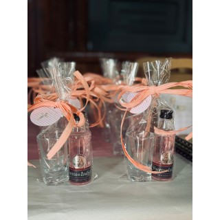 Vaso con Mini Puerto de India | Detalle Completo para Invitados