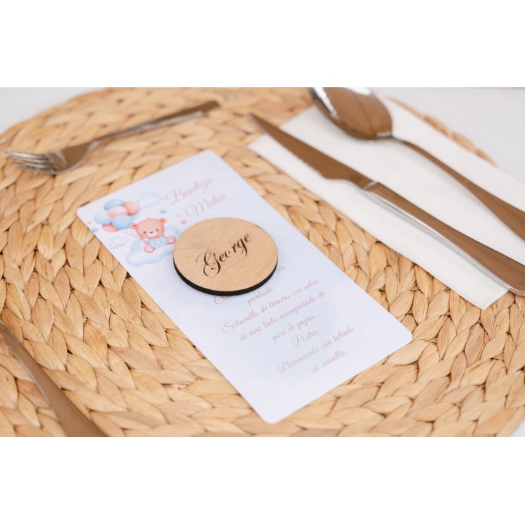 Imán de Madera Personalizado | Detalle Elegante para Invitados