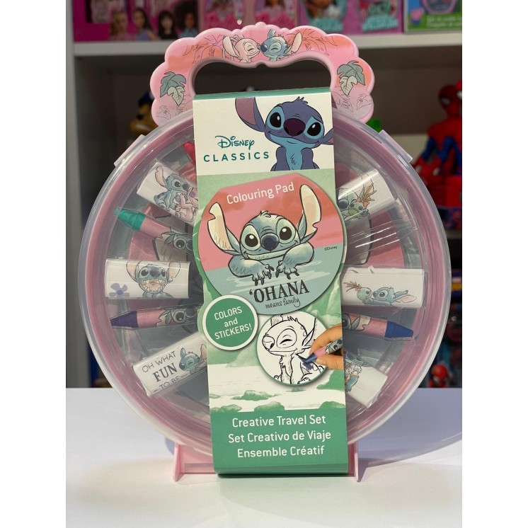 Estuche para Colorear Stitch | Set Infantil Disney con Lápices y Marcadores